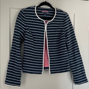 Vineyard Vines Navy and White Striped Blazer